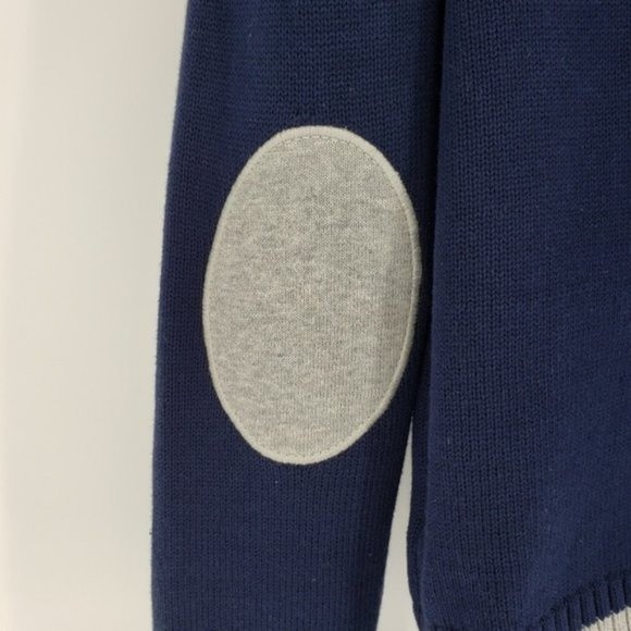 Tommy Hilfiger 1/4 Zip Elbow Patch Sweater Size M - Picture 3 of 7